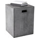 Castor 18 X 13.75 inch Grey Outdoor End Table